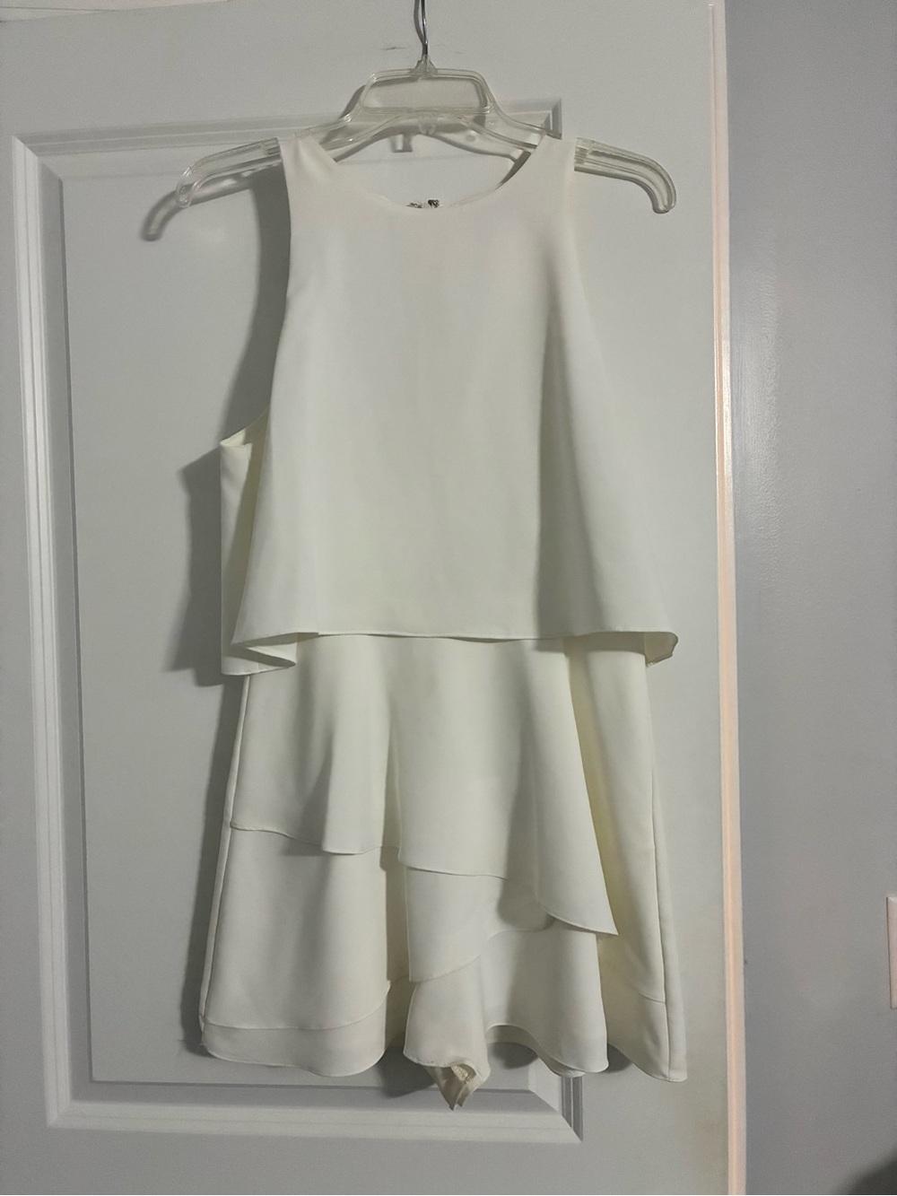 Ivory Layered Romper